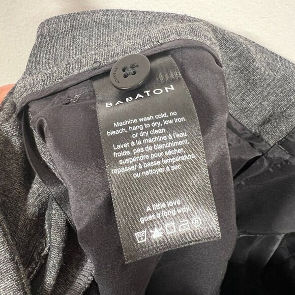 Aritzia Babaton Ilana Ponte Pants Size 2 Gray Stretch Work Career Office Cropped - Picture 10 of 11